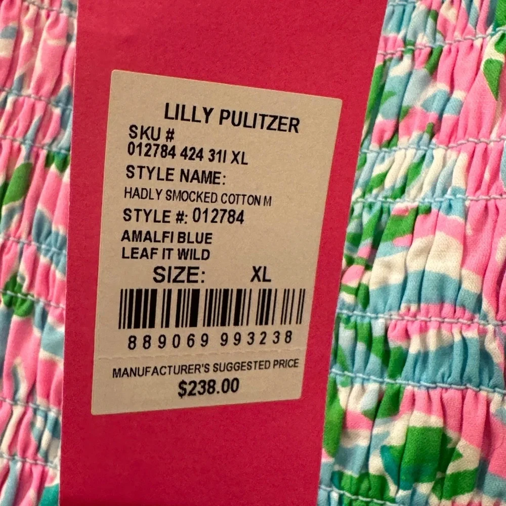 NWT Lilly Pulitzer Hadly Smocked Cotton Floral Maxi Dress - Picture 3 of 9